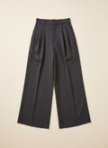 Pleated Wide-Leg Trousers